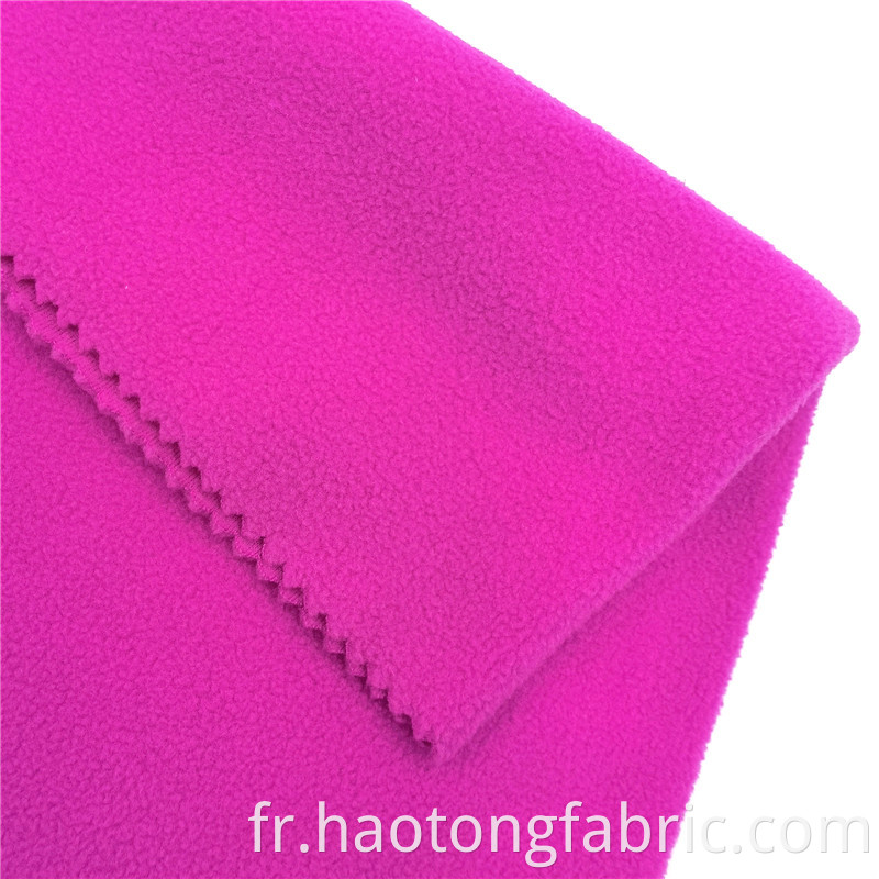 Pure Color Double Sided Fleece Polar Knit Fabric